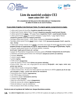 Liste-du-matériel-scolaire-CE2-Année-scolaire-2016--2017